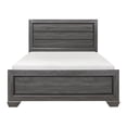 thumbnail image 3 of Lexicon Beechnut Contemporary Raised Panel Wood Full Bed in Gray, 3 of 5