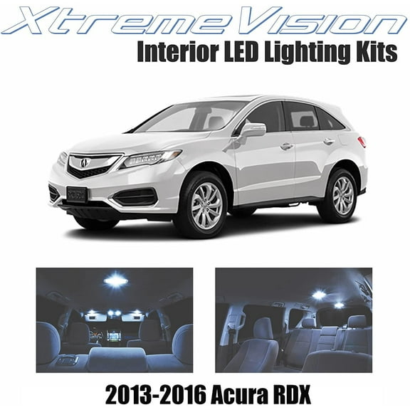 XtremeVision LED for Acura RDX 2013-2016 7 Pieces Cool White Premium Interior LED Kit Package  Installation Tool