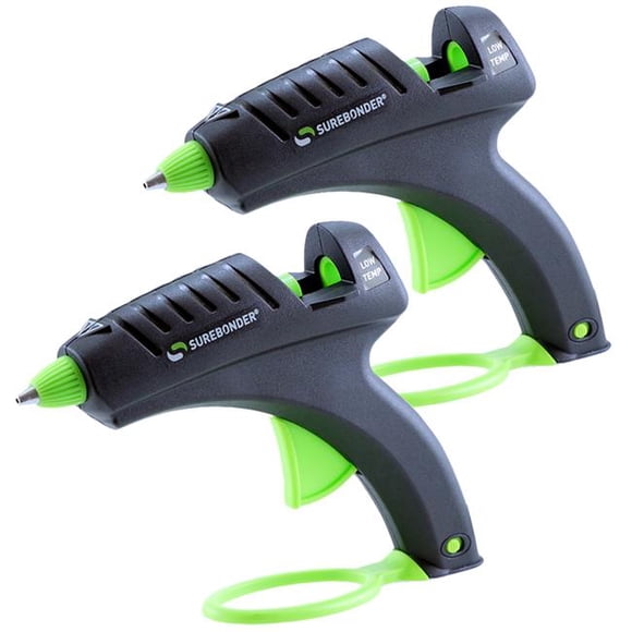 FPC Plus Series Low Temp Hot Craft Glue Guns for Grade 8, Black & Green - 2 Each