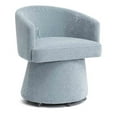 thumbnail image 1 of Pemberly Row Chaise de Bureau Roulante en Chenille Recyclée Bleu Délavé, 1 of 6
