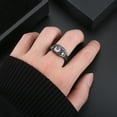 thumbnail image 4 of Danielle Wedding Ring Set for Women CZ Black Engagement Ginger Lyne Collection, 4 of 5
