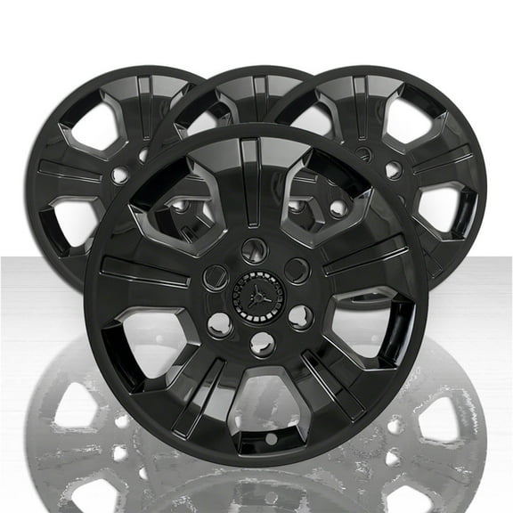 Set of 4 18" 5 Spoke Wheel Skins for 2019 Chevy Silverado 1500 LD Classic -Black