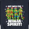 thumbnail image 3 of Teenage Muntant Ninja Turtles - Get Into The Ninja Spirit - Men's Crew Neck Fleece Pullover, 3 of 5