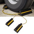 thumbnail image 1 of Car Tire Stopper, Heavy Duty Wheel Chocks Versatile Anti Slip Weather Resistant with Nylon Rope for RV, 1 of 7