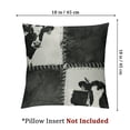 thumbnail image 4 of nygtbtfer (Not Real) Throw Pillow Covers Set of 2, Patchwork Cow Fur Print Decorative Pillow Covers for Bed Sofa, Farm Animal Pillow Covers, Western Cushion Cases, Grey White, 4 of 7