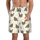 thumbnail image 1 of Balery Funny Chicken Traje de Baño Estilo Hawaiano para Hombre, Shorts de Secado Rápido con Bolsillos-Large, 1 of 6