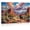 Frame-style, variant on Western Cowboy Desert Landscape Canvas Wall Art, Vibrant Oil Painting Style, Red Rocks & Saguaro Cactus, Scenic Sunset Wall Decor for Living Room Bedroom Home