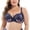 Blue, variant on Women's Minimizer Bra Unlined Underwire Full Figure Lace Bra Plus Size Full Coverage Unpadded Bra