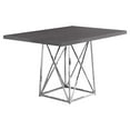thumbnail image 3 of Monarch Specialties Dining Table, 48" Rectangular, Small, Kitchen, Dining Room, Metal, Laminate, Grey, Chrome, Contemporary, Modern, 3 of 3