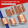thumbnail image 4 of C Type Clip Buckle Aluminum Cable Clamp C Type Branch Connection Copper Wire Connector Copper Copper Wire Clip Copper C-shaped Clamp Terminal Clamp Wire Connector CCT-16, 4 of 8