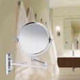 thumbnail image 2 of Sonew 8Inch Wall Mounted Makeup Mirror,3X Magnification Two-Sided Round Swivel Extendable Bathroom Make up Shaving Mirror, 2 of 9