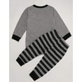 thumbnail image 7 of StylesILove Baby Toddler Boys Grey Dinosaur T-Shirt and Stripe Pants 2pcs Long Sleeve Cotton Outfit (80/6-12 Months), 7 of 7
