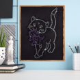 thumbnail image 4 of Cuadros Decorativos 5D DIY fluorescente diamante pintura lindo gato cruz puntada bordado mosaico JShteea Nuevos Originales, 4 of 6