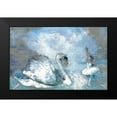 thumbnail image 2 of Bolokofsky, Ronald 14x10 Black Modern Framed Museum Art Print Titled - Swan Lake, 2 of 5