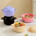 thumbnail image 4 of Microwave Ramen Bowl Instant Noodles Bowls With Lid Plastic N ew, 4 of 5