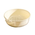 thumbnail image 1 of Double Layer Vegetable Washing Basket, Transparent Kitchen Draining Basket, Multi-Purpose Food Prep & Cleaning, Space-Saving Design, Practical Kitchen Sink Organizer for Vegetables & Fruits, 1 of 5