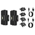 thumbnail image 1 of 2X Pack Rechargeable Fast Charge Battery Charger Kit for Xbox Series S/X Controllers + 4X Cover + 2X Micro USB Charging Cable - Non-Stop Playing, 1 of 5