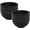 Black Bowls, variant on 32-Piece Kitchen Plastic Wheat Straw Dinnerware Set,Service for 8,Dinner Plates,Dessert Plate,Cereal Bowls,Cups,Unbreakable Colorful Plastic Apartment Outdoor Camping Dishes,Autumn Multicolor
