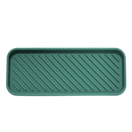 

Small Rectangular Silicone Drain Pad Silicone Soap Drain Drain Rack Draining Dish Rack in Escurridor De Trastes Inoxidable Ponerlo En El Lavamanos Kitchen Tub Dish Rack Large Stainless Steel Draining