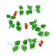 thumbnail image 5 of Tongina Artificial Flower Greenery Rattan Fake Leaves Rattan for Garden Decoration Artificial Fruit Leaves Rattan Vine for Party Home Strawberry, 5 of 8