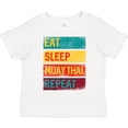 thumbnail image 3 of Inktastic Eat Sleep Muay Thai Repeat Boys or Girls Toddler T-Shirt, 3 of 5