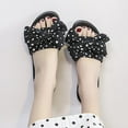 thumbnail image 4 of zttd summer women's flat fashion casual polka dot bow roman sandals women's slipper a, 4 of 4