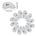 thumbnail image 4 of Eigraketly 12 unidades/juego de cubiertas para cabeza de palo de Golf, cubierta para cabeza antiarañazos, pieza de repuesto, funda protectora, accesorio Golf Blanco Eigraketly OD025136-01, 4 of 6