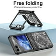 thumbnail image 4 of Allytechgroup Galaxy Z Flip5 Case, Hinge Protection Shockproof PC Back Cover Ani-Scratch Luxury Bumper Phone Case for Samsung Galaxy Z Flip 5, Black, 4 of 7
