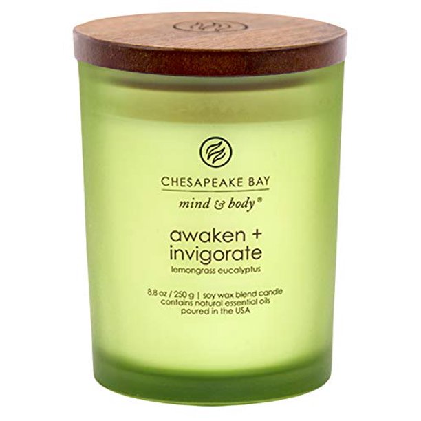 Chesapeake Bay Candle Scented Candle, Awaken + Invigorate (Lemongrass