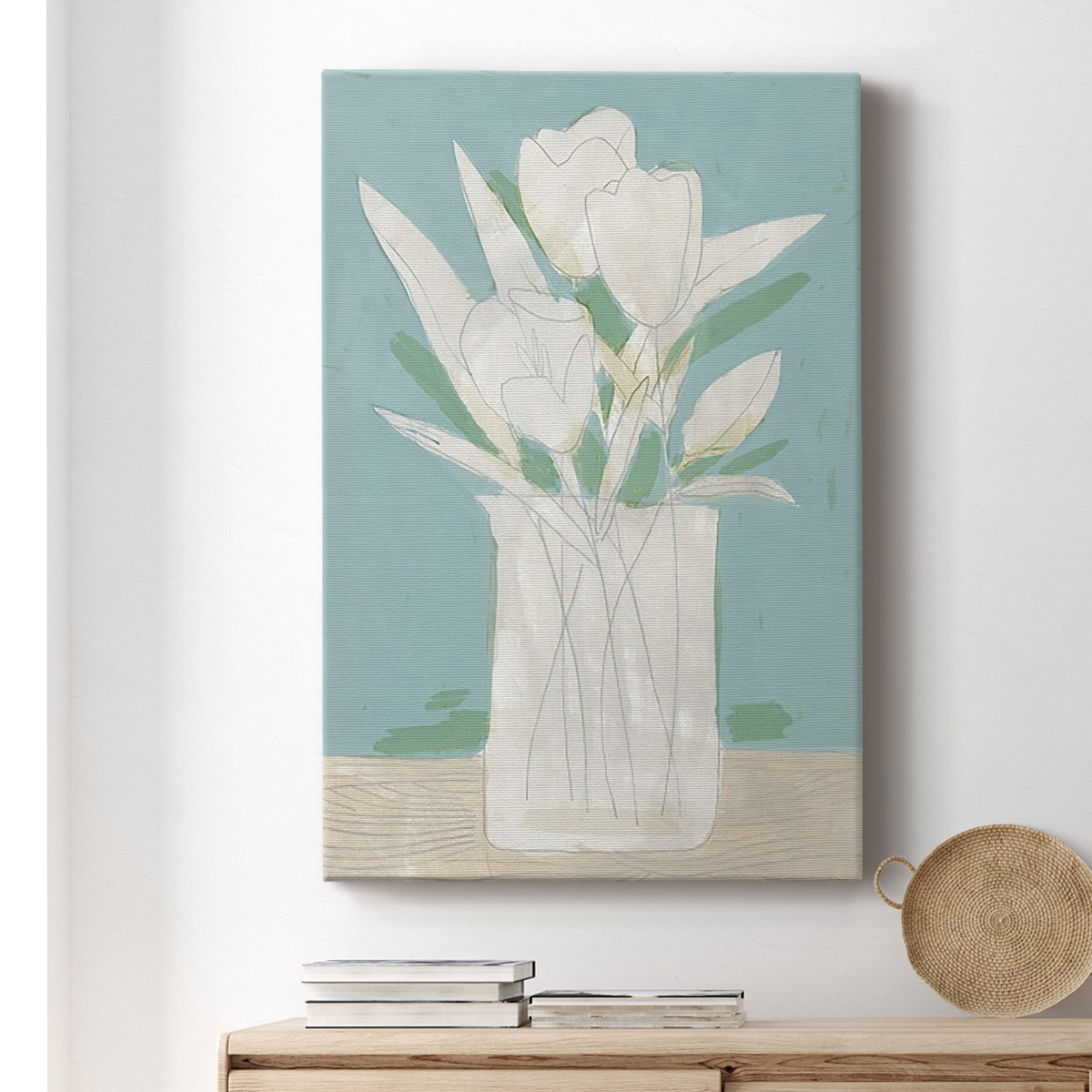 Muted Spring Arrangement II Premium Gallery Wrapped Canvas - Ready to Hang