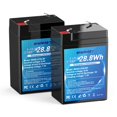thumbnail image 1 of SPARKOLE 6V 4.5Ah LiFePO4 Battery 2-Pack with BMS, 1 of 7