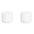 thumbnail image 1 of 2X Tuya WiFi Button Scene Switch Wireless Smart Light Wall Switch Low Power Consumption No Wiring for One Tap to Run,2 x Smart Wireless Switch,White, 1 of 8
