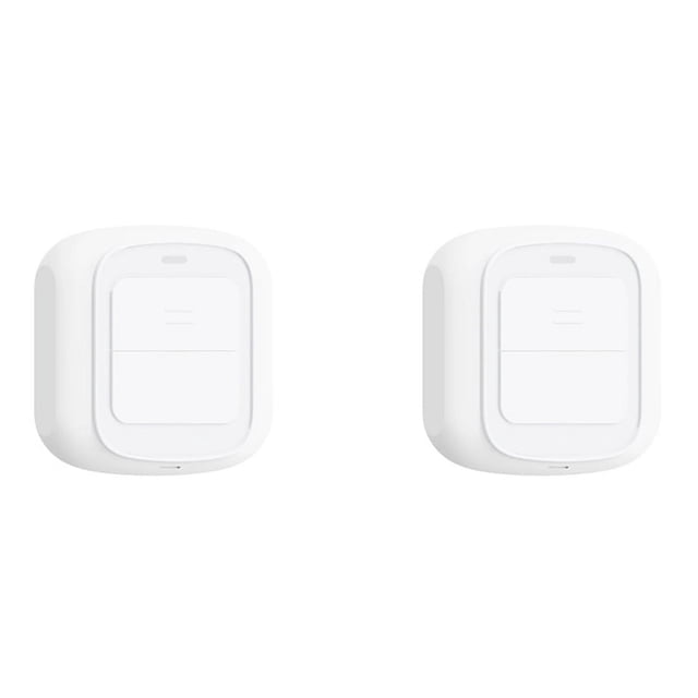 2X Tuya WiFi Button Scene Switch Wireless Smart Light Wall Switch Low Power Consumption No Wiring for One Tap to Run,2 x Smart Wireless Switch,White