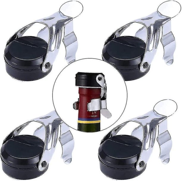 tapones para botellas de vino espumoso, tapones de vino, tapones para botellas, tapón de champán de acero inoxidable, tapón sellador de champán, sellador protector de cerveza Auspicio