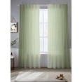 thumbnail image 2 of Sage Green Ombre Sheer Curtains 96 Inch Length 2 Panels Set for Living Room/Bedroom, Modern Gradient Abstract Art Semi Curtain Sheers Drapes Rod Pocket Curtains Window Treatment Set 52''x96''x2, 2 of 7