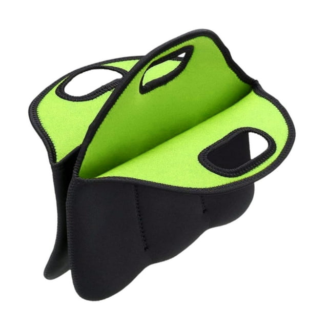 Bolsa de mano BLESIY para transportar vino funda aislante para biberones y latas de cerveza verde