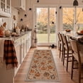 thumbnail image 5 of GENIMO 5'x7' Halloween Area Rug for Living Room, Washable Non Slip Soft Farmhouse Pumpkin Indoor Rug for Bedroom Dining Room Home Office, Vintage Caramel, 5 of 6