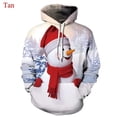 thumbnail image 3 of Sudadera con capucha con estampado 3D de Feliz Navidad para hombre, sudadera con capucha de muñeco de nieve, sudaderas divertidas y lindas para adultos y niños, sudadera con capucha de talla grande, 3 of 5