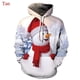 thumbnail image 3 of Sudadera con capucha con estampado 3D de Feliz Navidad para hombre, sudadera con capucha de muñeco de nieve, sudaderas divertidas y lindas para adultos y niños, sudadera con capucha de talla grande, 3 of 5