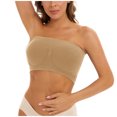 thumbnail image 6 of Seductiva Clearance Women's Smooth Cotton T-Shirt Bra Sports Bras for Women Plus Size Strapless Bra Bandeau Tube Padded Top Stretchy Yoga Fitness Bra Padded Seamless Support Bra, 6 of 8