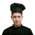 thumbnail image 1 of Professional Stretchy Adjustable Men Cap Kitchen Cook Baker Catering Chef Hat, 1 of 11
