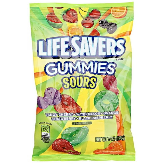 Lifesavers Sour Gummies Assorted Flavors, 7 oz