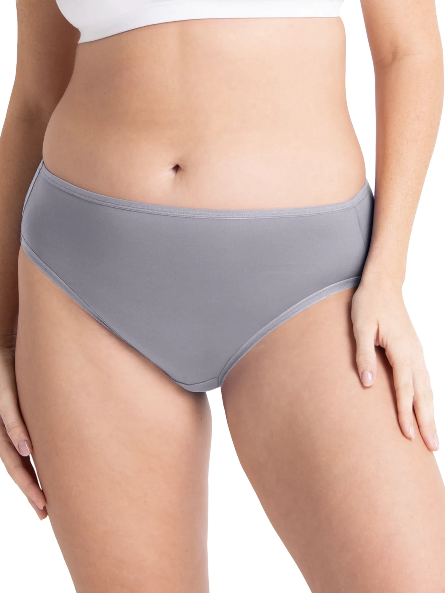 Fruit of the Loom Women's Microfiber Underwear, Smooth No Panty Lines, 6-Pack, Sizes S-3XL