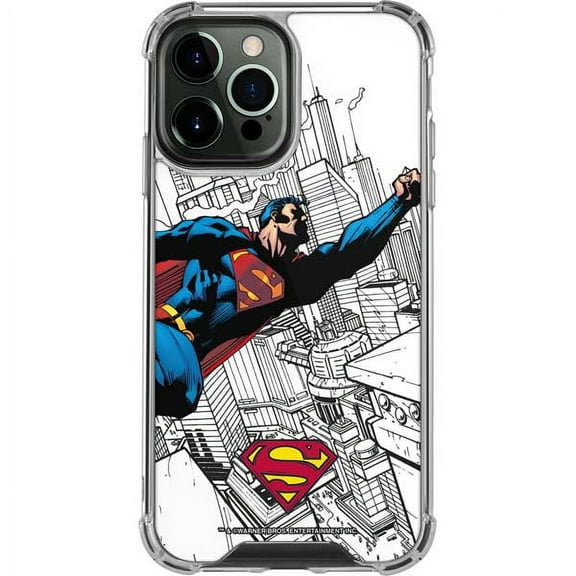 Skinit DC Comics Flying Superman iPhone 14 Pro Max Clear Case