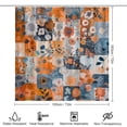 thumbnail image 2 of French Floral Patchwork Shower Curtain Sets with Rugs 4 Piece with Non-Slip Rugs Toilet Lid Cover And Bath Mat Bathroom Decor Set Spring Plant Flowers Waterproof Shower Curtain for Bathroom Decor Set, 2 of 8