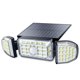 thumbnail image 1 of 164LED Luz de pared con energía solar Luces con sensor de movimiento Lámpara de jardín con Irfora PC 1, 1 of 5
