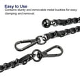 thumbnail image 4 of Purse Chain Strap 47 Inch Iron Chain Strap Adjustable Handbag Chains for Wallets Clutch Bags Black/Black Tone, 4 of 5