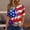 Blue-12, variant on 4th Of July American Flag T-Shirt For Women USA Independence Day Patriotic Outfits For Women Summer Plus Size Short Sleeve V-Neck Printed Casual Loose Tops Blouse S-3XL