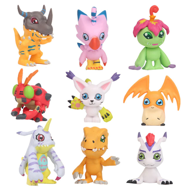 9 Figuras Anime Digimon Adventure 5 Cm DIGIMON DIGIMON