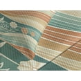 thumbnail image 4 of Ambesonne Boho Quilted Bedspread Set 3 Pcs, Funky Mid Century Mountains, Queen Size, Dark Salmon Seafoam Beige, 4 of 4